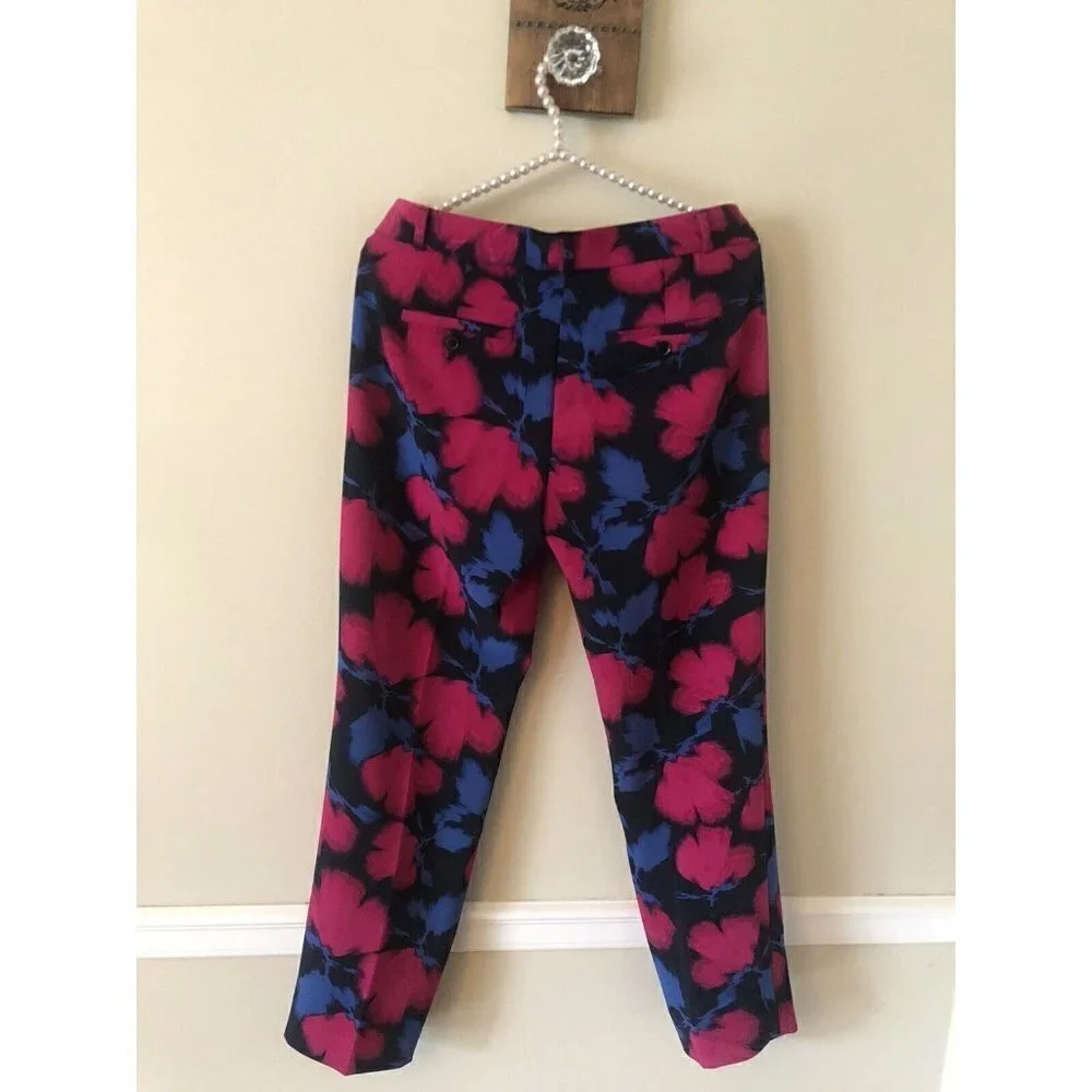 Banana Republic Womens Size 4 Avery Pants Multicolor Floral